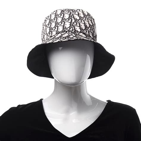 christian dior bucket hat black|Dior oblique bucket hat.